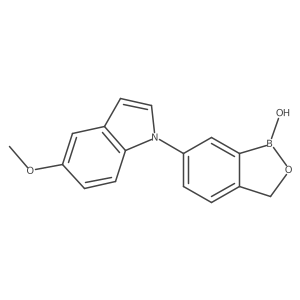 6-(5-Methoxy-1h-indol-1-yl)benzo[c][1,2]oxaborol-1(3h)-ol Structure
