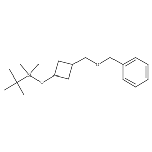 (cis-3-(Benzyloxymethyl)cyclobutoxy)(tert-butyl)dimethylsilane结构式