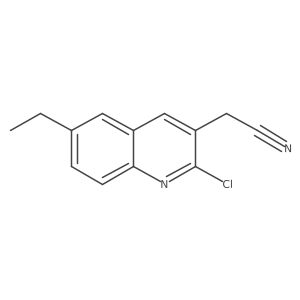 2-(2-Chloro-6-ethylquinolin-3-yl)acetonitrile结构式