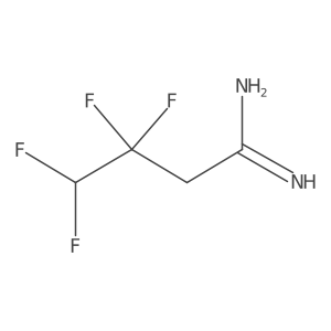 3,3,4,4-Tetrafluorobutanimidamide结构式