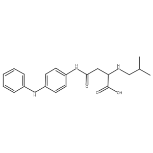 2-(Isobutylamino)-4-oxo-4-((4-(phenylamino)phenyl)amino)butanoic acid Structure