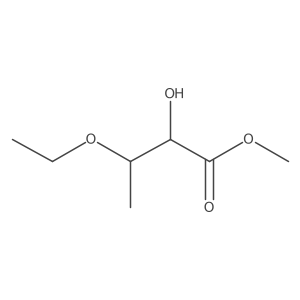 Methyl 3-ethoxy-2-hydroxybutanoate结构式