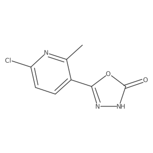 5-(6-chloro-2-methylpyridin-3-yl)-1,3,4-oxadiazol-2(3H)-one Structure