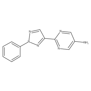 2-(2-Phenyl-2H-1,2,3-triazol-4-yl)pyrimidin-5-amine结构式