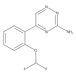 5-[2-(Difluoromethoxy)phenyl]-1,2,4-triazin-3-amine结构式