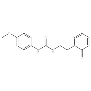 1-(4-methoxyphenyl)-3-(2-(6-oxopyridazin-1(6H)-yl)ethyl)urea Structure