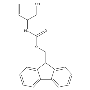 (9H-fluoren-9-yl)methyl N-(1-hydroxybut-3-en-2-yl)carbamate Structure