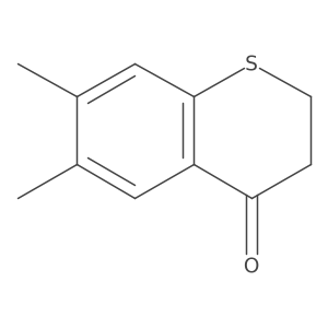 6,7-dimethyl-3,4-dihydro-2H-1-benzothiopyran-4-one结构式
