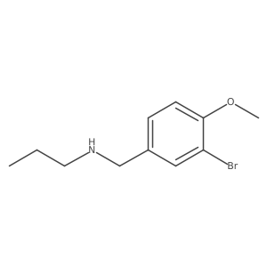 [(3-Bromo-4-methoxyphenyl)methyl](propyl)amine Structure
