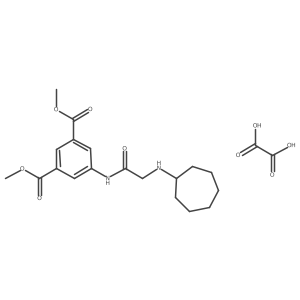 1,3-Dimethyl 5-[2-(cycloheptylamino)acetamido]benzene-1,3-dicarboxylate; oxalic acid Structure