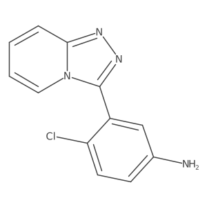 4-Chloro-3-(1,2,4-triazolo[4,3-a]pyridin-3-yl)benzenamine Structure