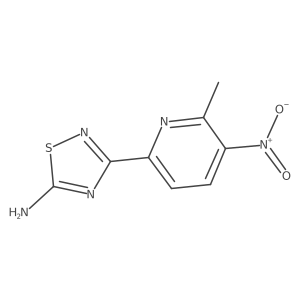 3-(6-Methyl-5-nitropyridin-2-yl)-1,2,4-thiadiazol-5-amine结构式