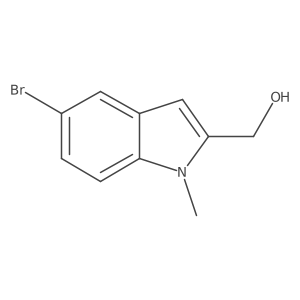 (5-bromo-1-methyl-1H-indol-2-yl)methanol Structure
