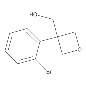 (3-(2-Bromophenyl)oxetan-3-YL)methanol Structure