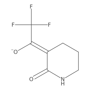 2-Piperidinone, 3-(2,2,2-trifluoroacetyl)-, ion(1-)结构式