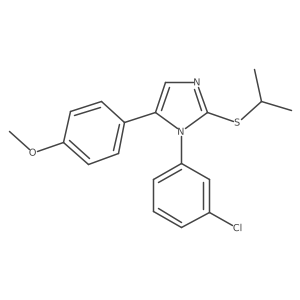 1-(3-chlorophenyl)-5-(4-methoxyphenyl)-2-(propan-2-ylsulfanyl)-1H-imidazole Structure