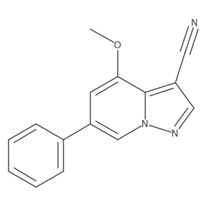 4-Methoxy-6-phenylpyrazolo[1,5-a]pyridine-3-carbonitrile Structure