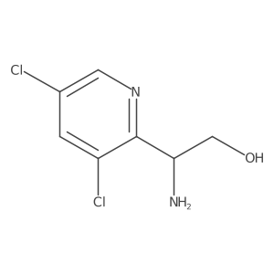 (2s)-2-Amino-2-(3,5-dichloro(2-pyridyl))ethan-1-ol Structure