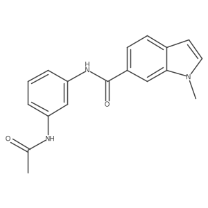 N-[3-(acetylamino)phenyl]-1-methyl-1H-indole-6-carboxamide Structure