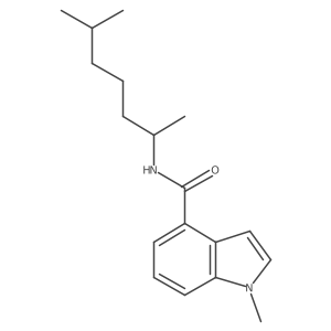 1-methyl-N-(6-methylheptan-2-yl)-1H-indole-4-carboxamide Structure