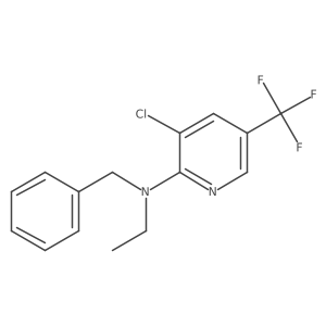 N-benzyl-3-chloro-N-ethyl-5-(trifluoromethyl)pyridin-2-amine结构式