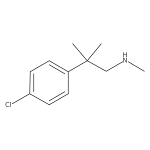 [2-(4-Chlorophenyl)-2-methylpropyl](methyl)amine Structure