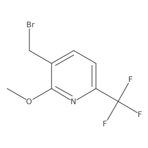 3-Bromomethyl-2-methoxy-6-(trifluoromethyl)pyridine Structure