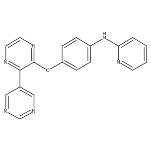N-[4-[[3-(5-Pyrimidinyl)-2-pyrazinyl]oxy]phenyl]-2-pyridinamine结构式