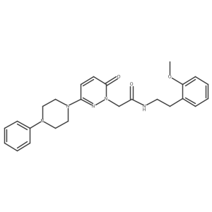 N-[2-(2-methoxyphenyl)ethyl]-2-[6-oxo-3-(4-phenylpiperazin-1-yl)pyridazin-1(6H)-yl]acetamide Structure