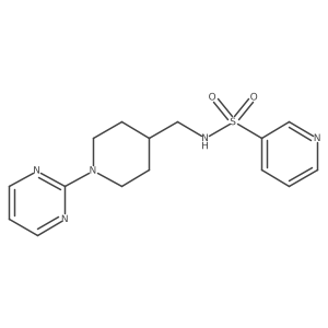 N-((1-(pyrimidin-2-yl)piperidin-4-yl)methyl)pyridine-3-sulfonamide Structure