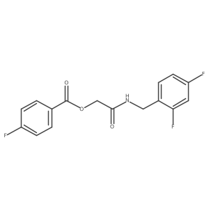 2-((2,4-Difluorobenzyl)amino)-2-oxoethyl 4-fluorobenzoate Structure