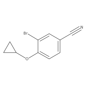 3-Bromo-4-cyclopropoxybenzonitrile Structure