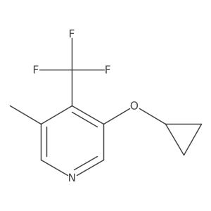 3-Cyclopropoxy-5-methyl-4-(trifluoromethyl)pyridine结构式