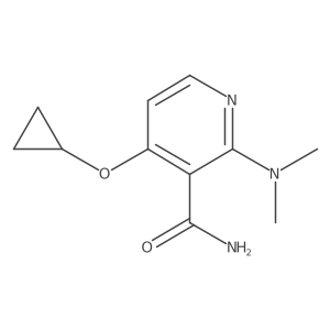 4-Cyclopropoxy-2-(dimethylamino)nicotinamide Structure