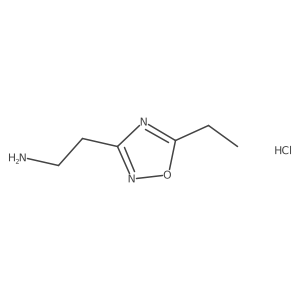 [2-(5-Ethyl-1,2,4-oxadiazol-3-YL)ethyl]amine hydrochloride Structure