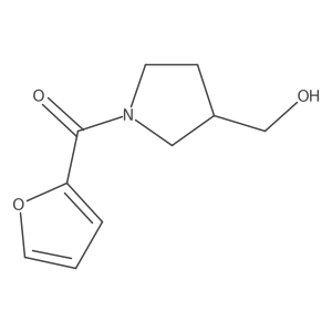 [1-(Furan-2-carbonyl)pyrrolidin-3-yl]methanol结构式