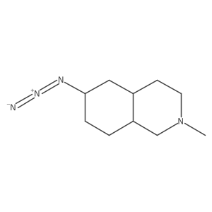 Isoquinoline, 6-azidodecahydro-2-methyl-, (4aR,6S,8aR)-rel- Structure