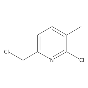 2-Chloro-6-(chloromethyl)-3-methylpyridine结构式