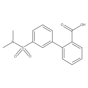 2-(3-N,N-Dimethylsulfamoylphenyl)benzoic acid结构式