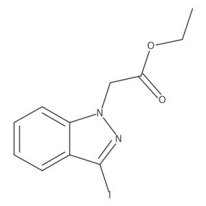 ethyl 2-(3-iodo-1H-indazol-1-yl)acetate结构式