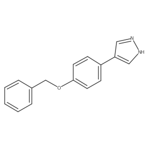 4-(4-(Benzyloxy)phenyl)-1h-pyrazole结构式