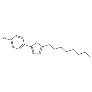4-(5-Octyl-1,3,4-thiadiazol-2-yl)phenol Structure