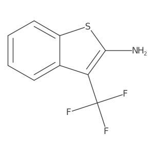 3-(Trifluoromethyl)-1-benzothiophen-2-amine结构式
