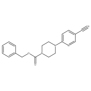 Benzyl 4-(5-cyanopyridin-2-yl)piperazine-1-carboxylate Structure