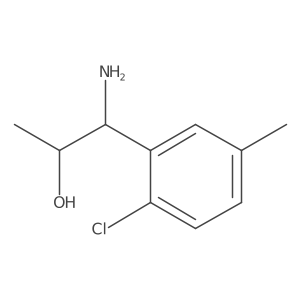 1-Amino-1-(2-chloro-5-methylphenyl)propan-2-OL Structure