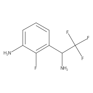 3-(1-Amino-2,2,2-trifluoroethyl)-2-fluoroaniline结构式