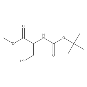 n-Boc-d-cysteine methyl ester结构式