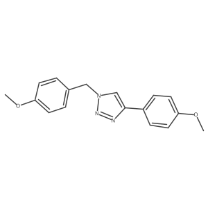 1-(4-Methoxybenzyl)-4-(4-methoxyphenyl)-1H-1,2,3-triazole结构式