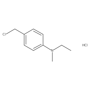 4-(chloromethyl)-N-ethyl-N-methylaniline hydrochloride结构式