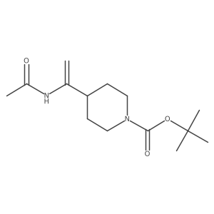 1,1-Dimethylethyl 4-[1-(acetylamino)ethenyl]-1-piperidinecarboxylate Structure
